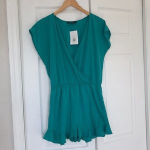 Teal Green Romper
